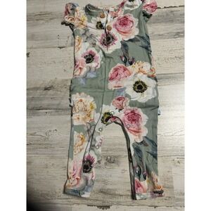 Posh peanut Bamboo Floral Romper 6-9 M